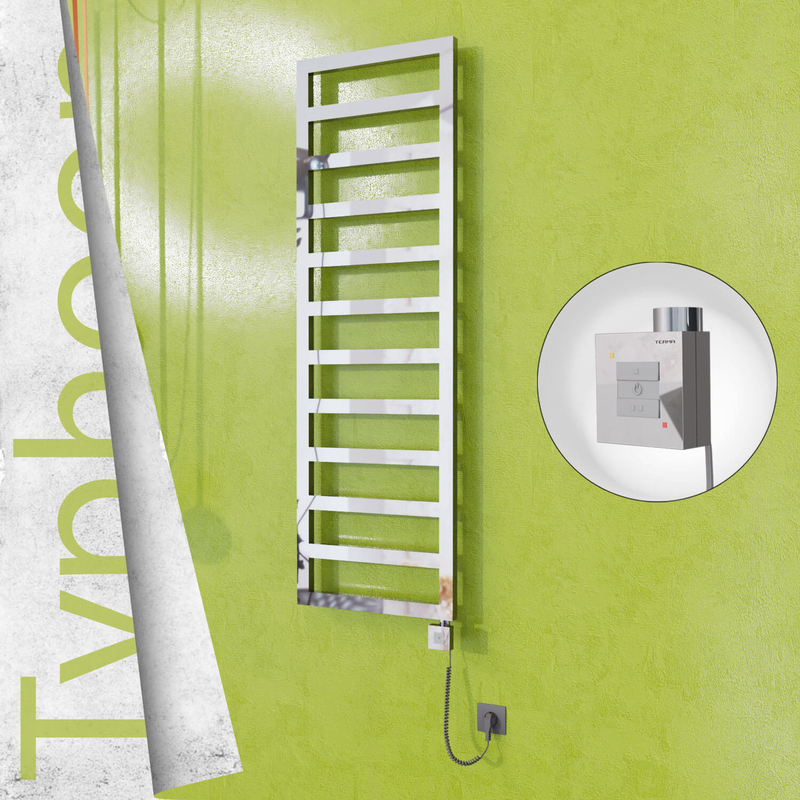 Typhoon Elektrikli Paslanmaz Çelik Havlupan 500x1160 Ayna Polisaj (KTX1 Termostat) 300W Spiral Kablolu