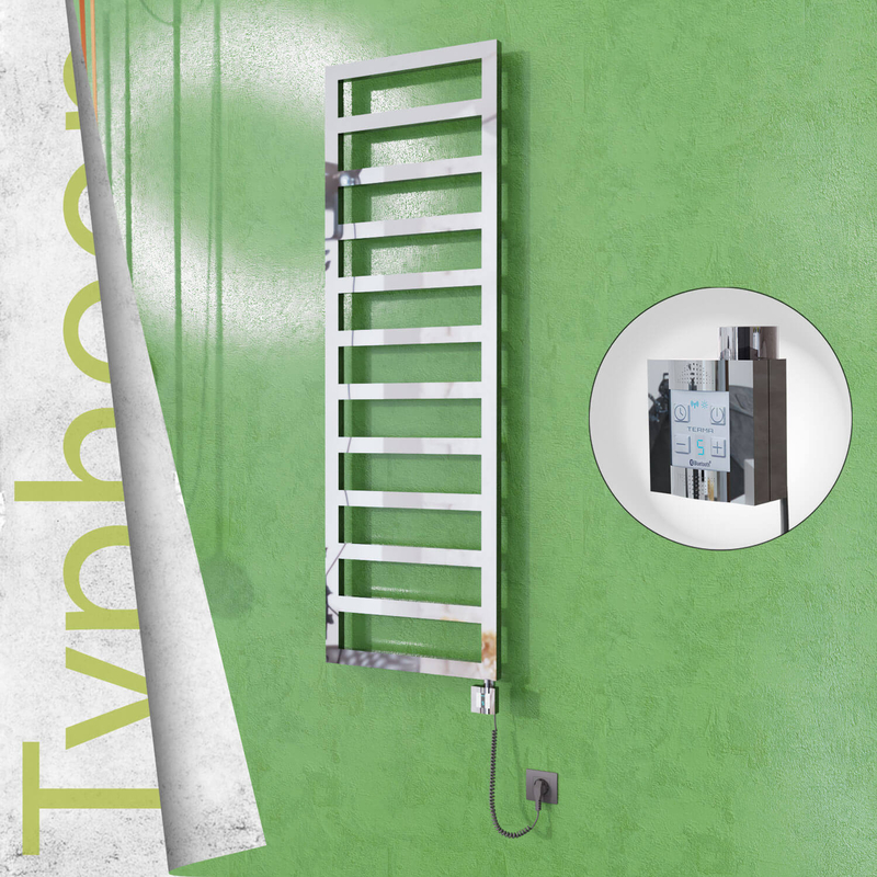 Typhoon Elektrikli Paslanmaz Çelik Havlupan 500x1160 Ayna Polisaj (KTX4 Termostat) 300W Spiral Kablolu