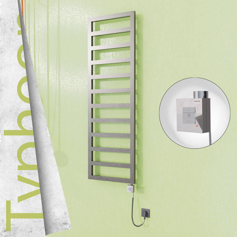 Typhoon Elektrikli Paslanmaz Çelik Havlupan 500x1160 Satin Polisaj (KTX1 Termostat) 300W Spiral Kablolu