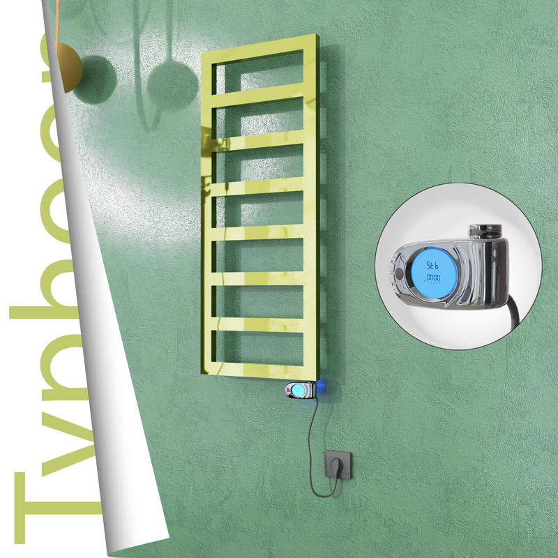 Typhoon Elektrikli Paslanmaz Çelik Havlupan 500x740 Altın (Musa Termostat) 200W 