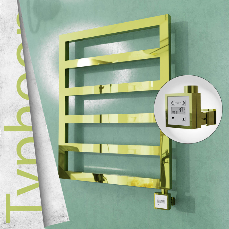 Typhoon Elektrikli Paslanmaz Çelik Havlupan 600x1160 Altın (KTX3 Termostat) 300W