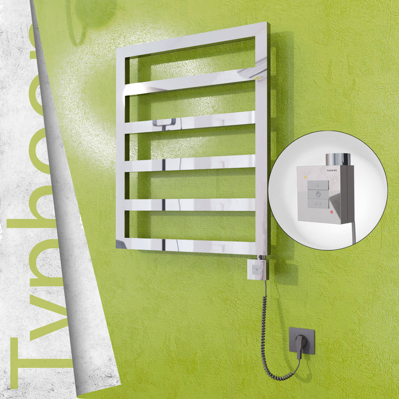 Typhoon Elektrikli Paslanmaz Çelik Havlupan 600x1160 Ayna Polisaj (KTX1 Termostat) 300W Spiral Kablolu