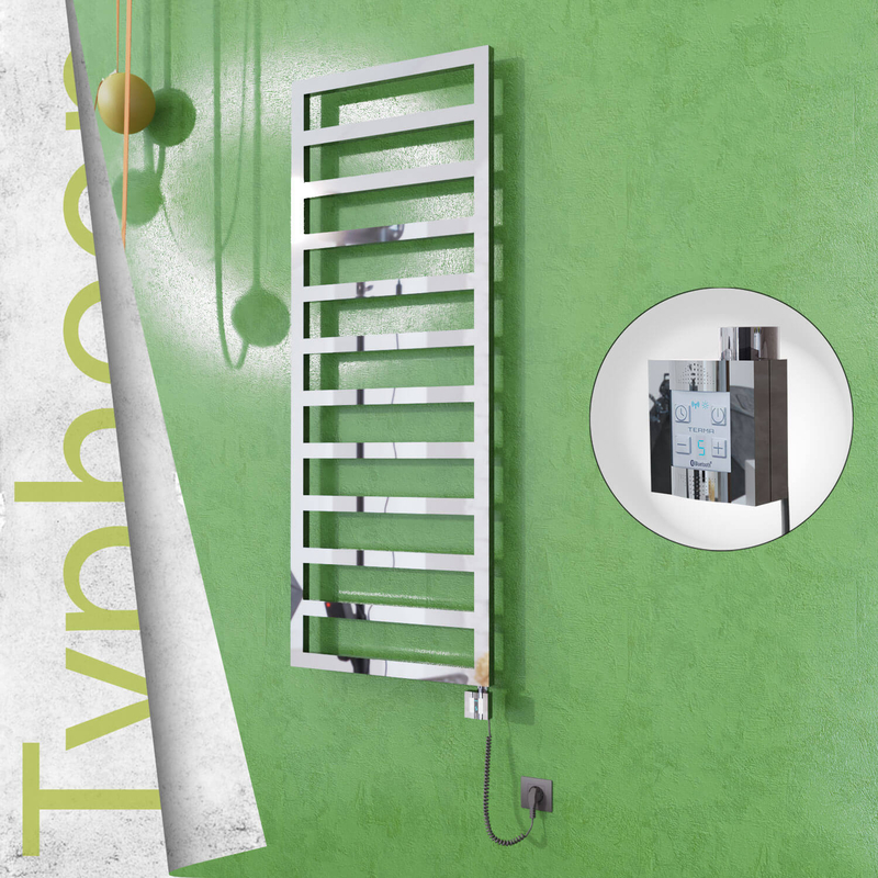 Typhoon Elektrikli Paslanmaz Çelik Havlupan 600x1580 Ayna Polisaj (KTX4 Termostat) 600W Spiral Kablolu