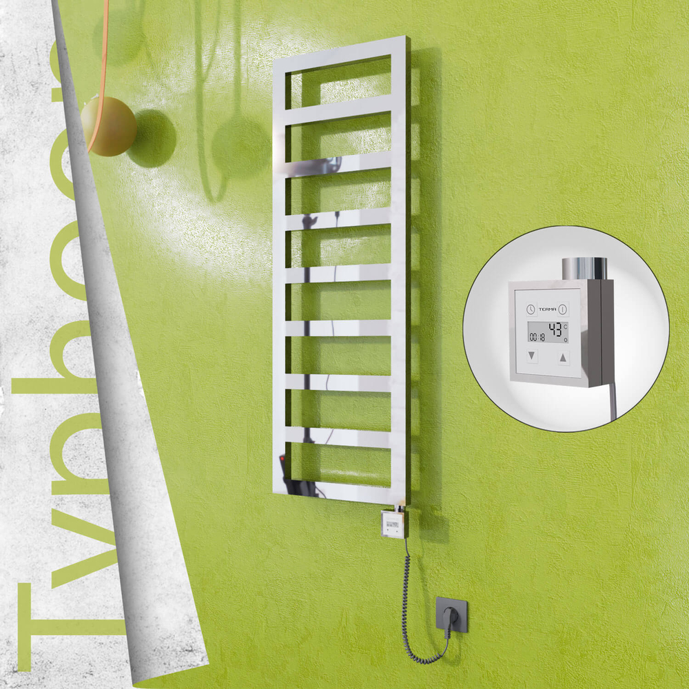 Typhoon Elektrikli Paslanmaz Çelik Havlupan 600x740 Ayna Polisaj (KTX3 Termostat) 300W Spiral Kablolu - 1
