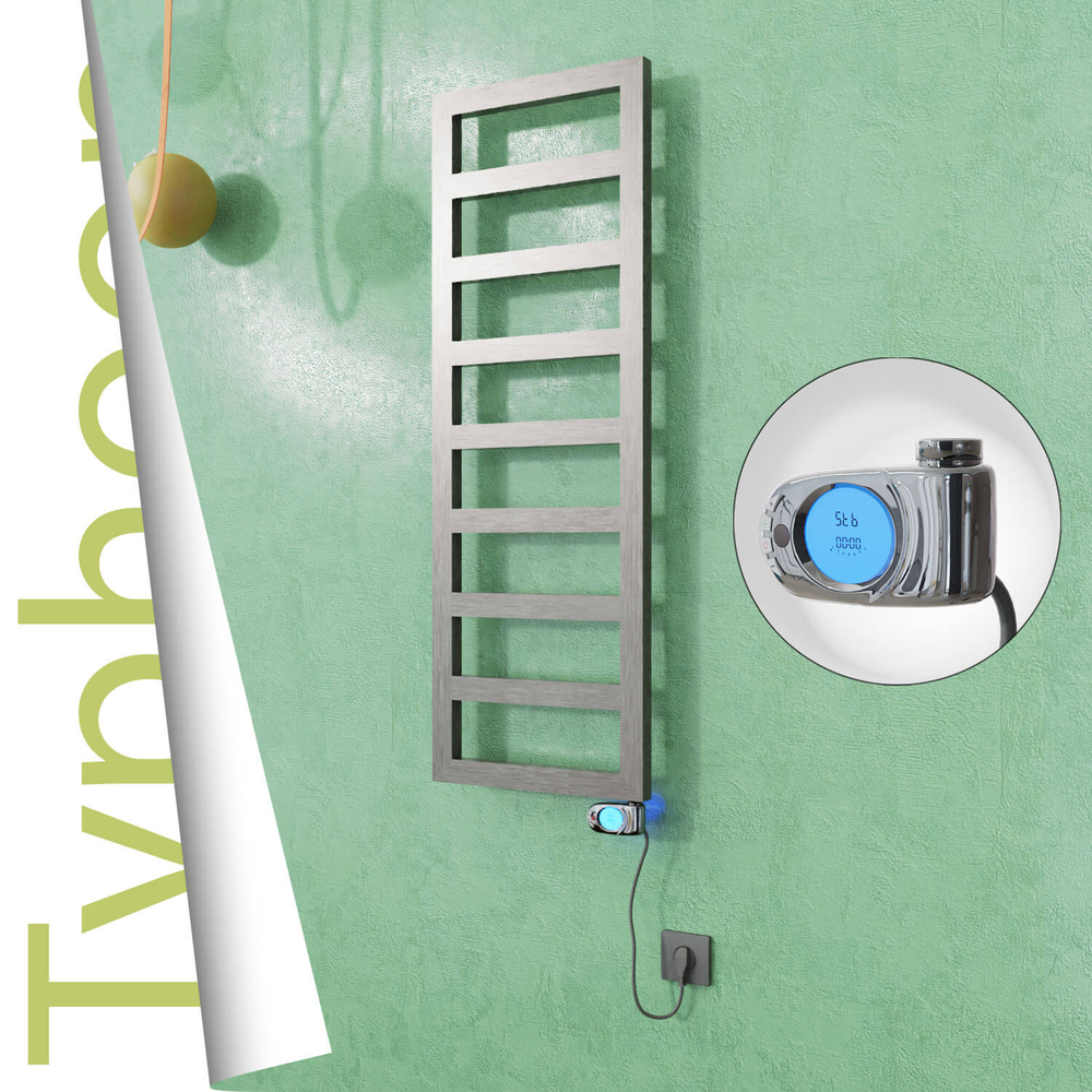 Typhoon Elektrikli Paslanmaz Çelik Havlupan 600x740 Satin Polisaj (Musa Termostat) 300W - 1