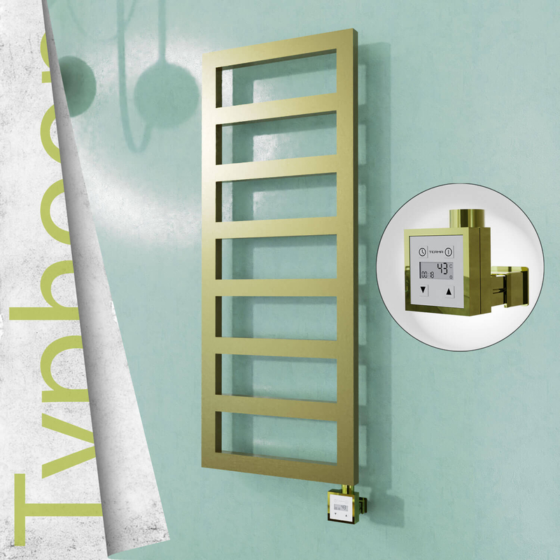 Typhoon Sèche-serviettes Électrique en Inox 500x740 Poli Miroir (KTX3 Thermostat) 200W 