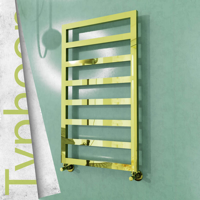 Typhoon Sèche-serviettes en Inox 400x1020 Doré - 1