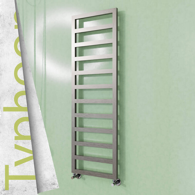 Typhoon Sèche-serviettes en Inox 500x1580 Poli Satiné - 1