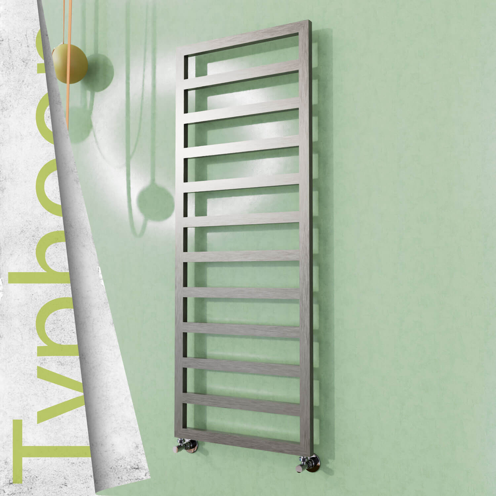 Typhoon Sèche-serviettes en Inox 600x1580 Poli Satiné - 1