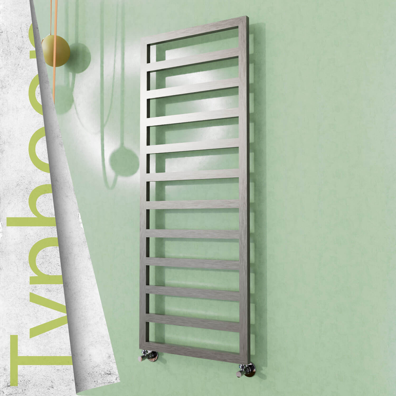 Typhoon Sèche-serviettes en Inox 600x1580 Poli Satiné