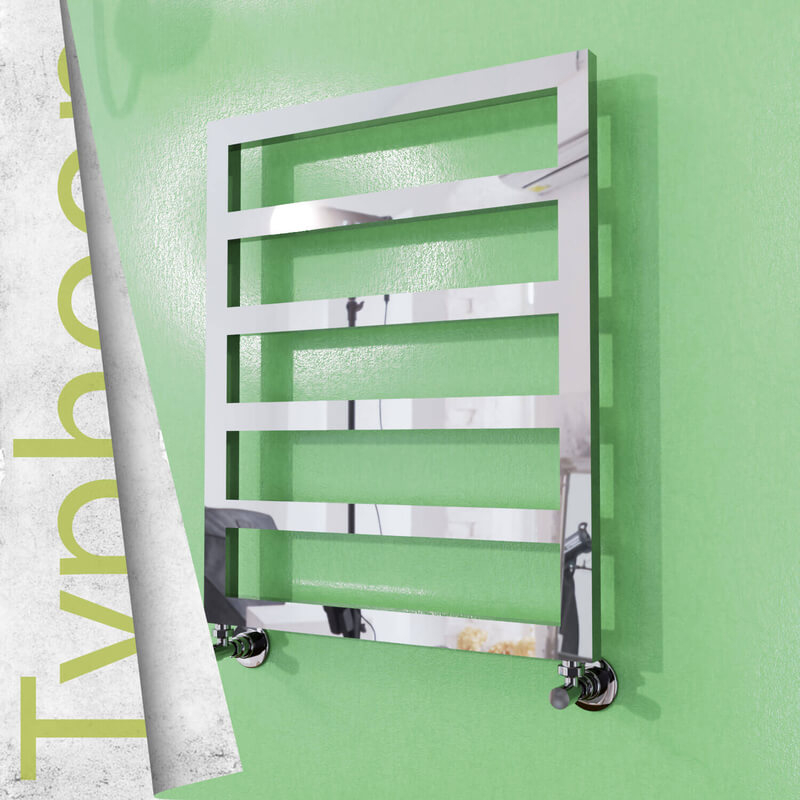 Typhoon Sèche-serviettes en Inox 600x740 Poli Miroir