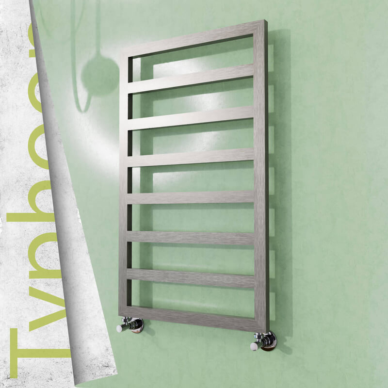 Typhoon Stainless Steel Towel Rail 400x1020 Satin Polished