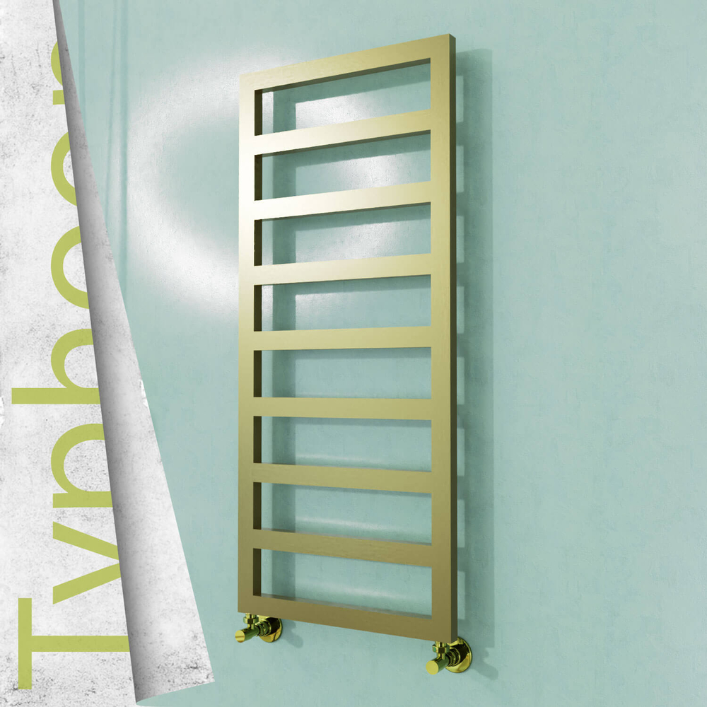 Typhoon Stainless Steel Towel Rail 400x1160 Satin Gold - 1
