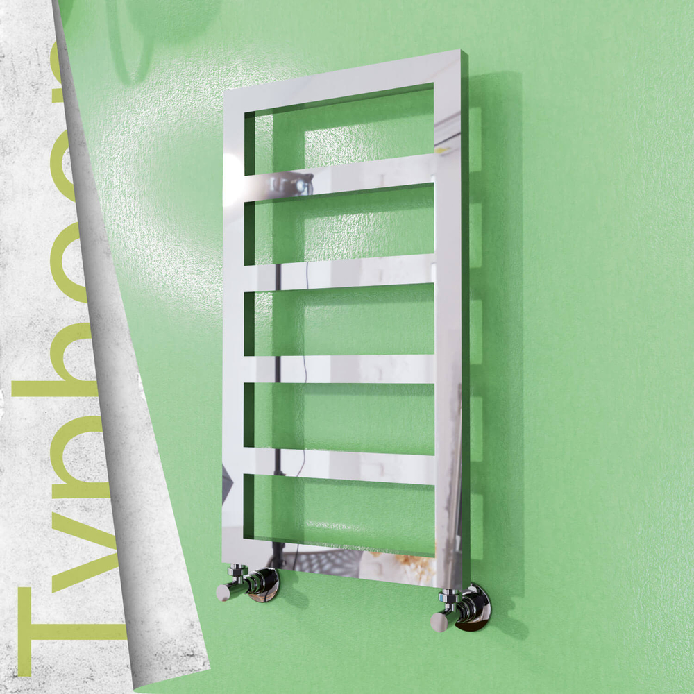 Typhoon Stainless Steel Towel Rail 400x740 Mirror Polished - 1