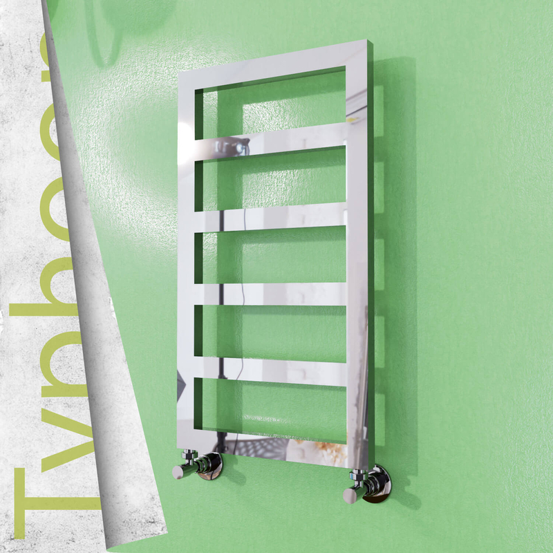 Typhoon Stainless Steel Towel Rail 400x740 Mirror Polished