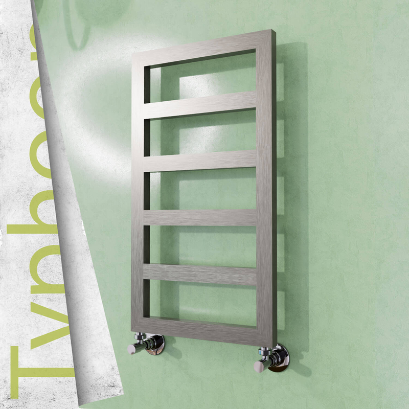 Typhoon Stainless Steel Towel Rail 400x740 Satin Polished