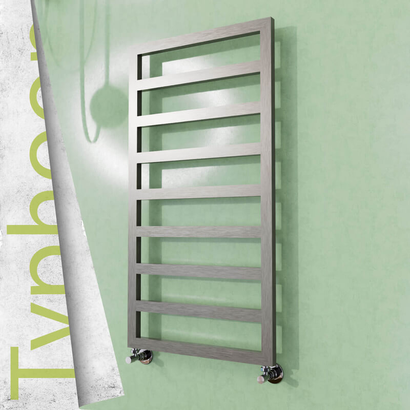 Typhoon Stainless Steel Towel Rail 500x1160 Satin Polished - 1