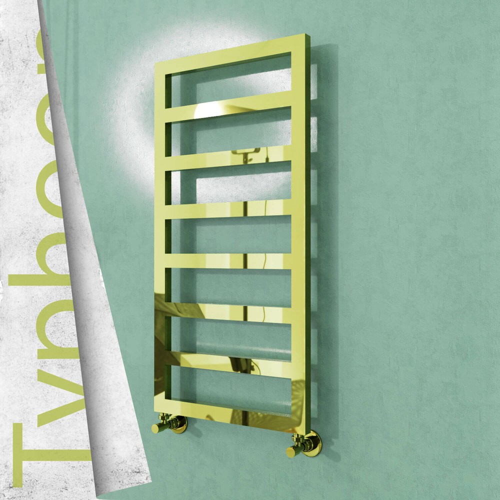 Typhoon Stainless Steel Towel Rail 600x1020 Gold - 1