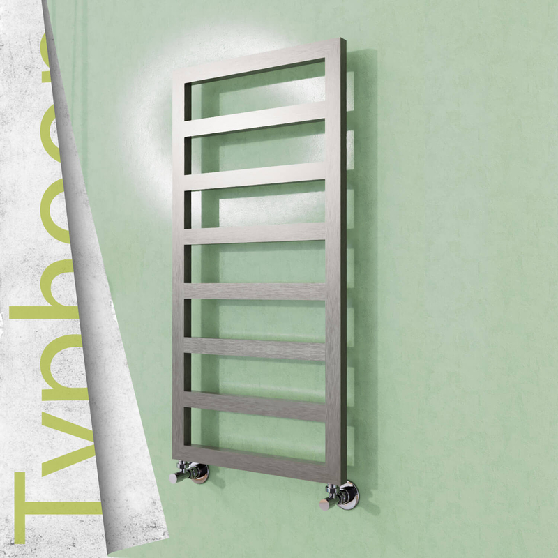 Typhoon Stainless Steel Towel Rail 600x1020 Satin Polished