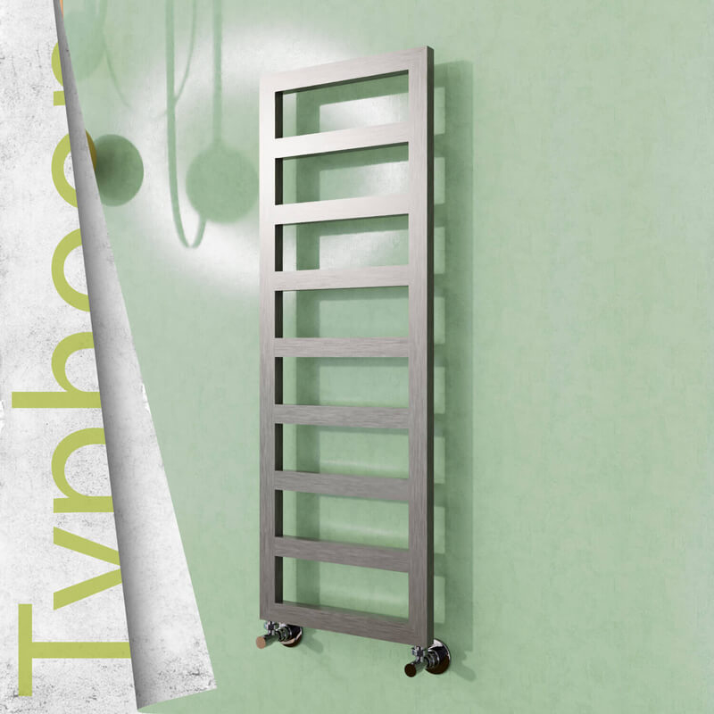 Typhoon Stainless Steel Towel Rail 600x1160 Satin Polished - 1