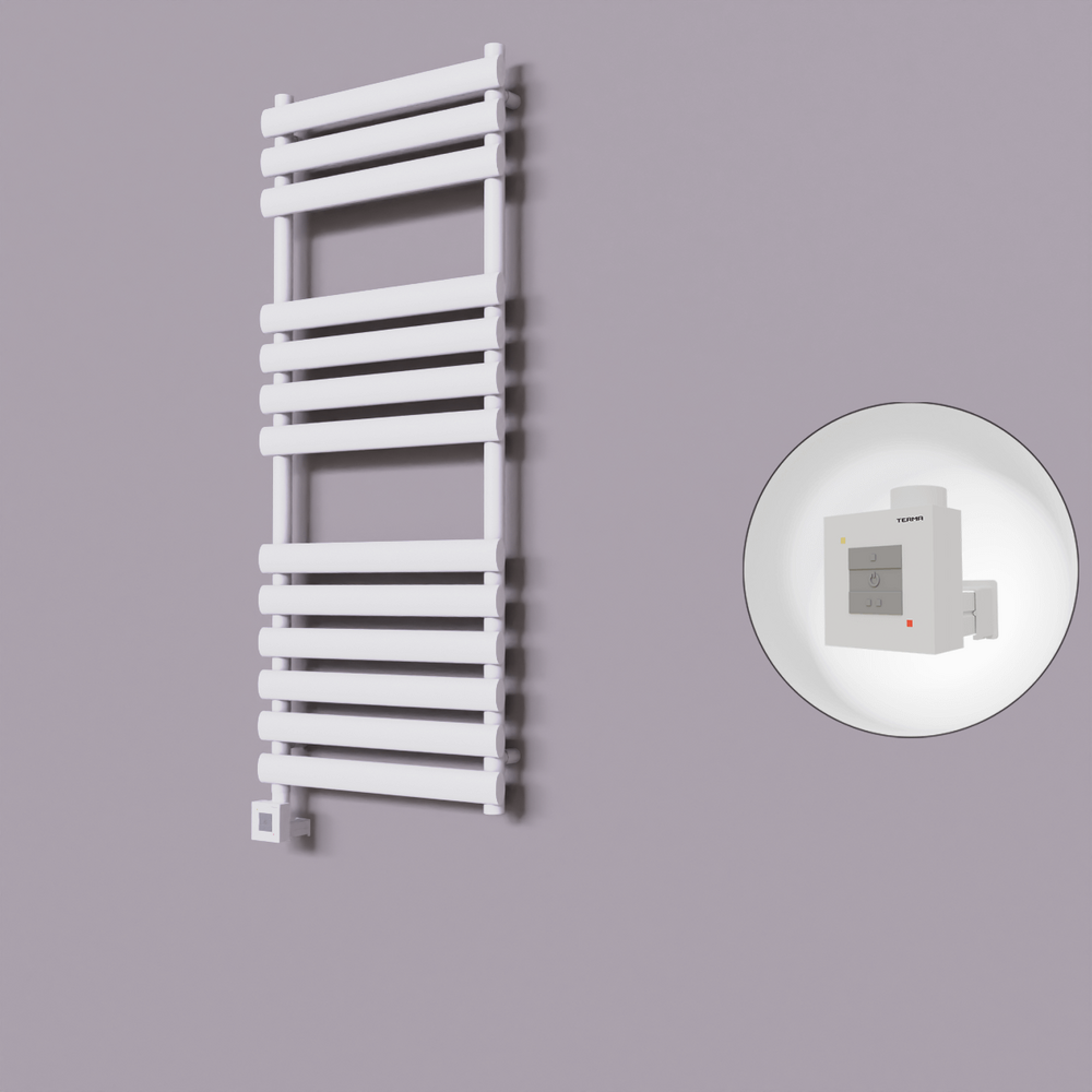 Volga Dekoratif Elektrikli Havlupan 500x1200 Beyaz (KTX1 Termostat) 600W - 1