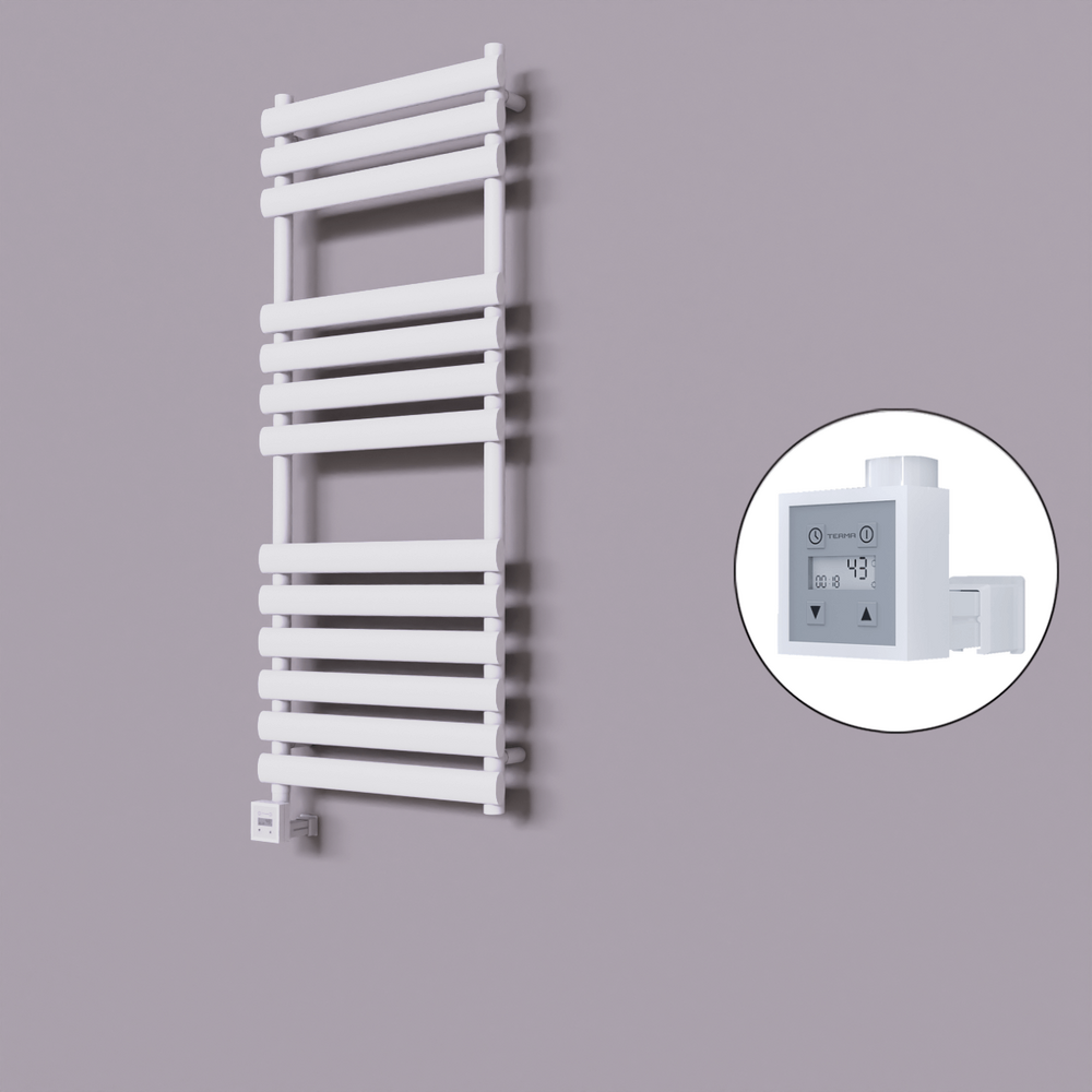 Volga Dekoratif Elektrikli Havlupan 500x1200 Beyaz (KTX3 Termostat) 600W - 1
