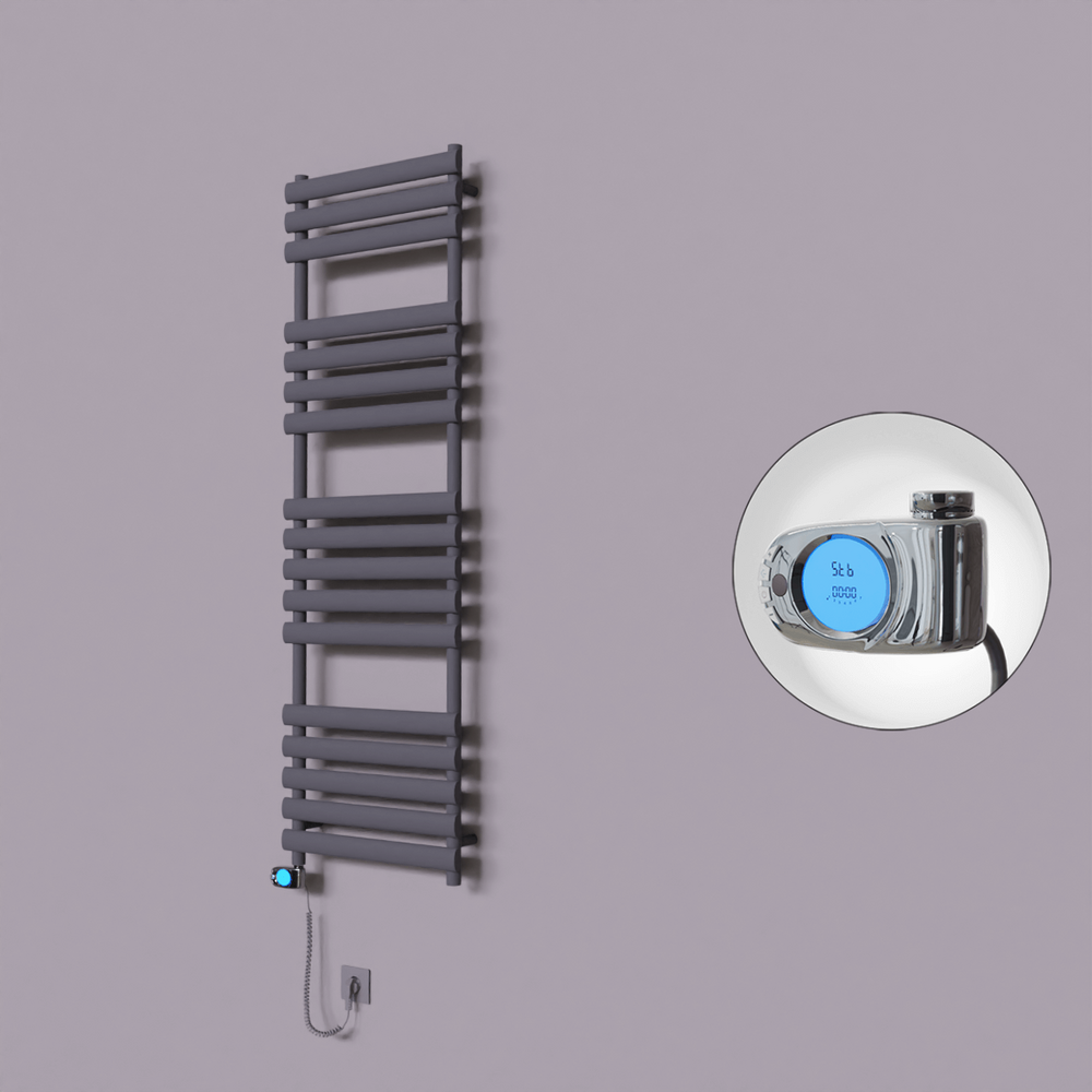 Volga Dekoratif Elektrikli Havlupan 500x1600 Koyu Antrasit (Musa Termostat) 900W - 1