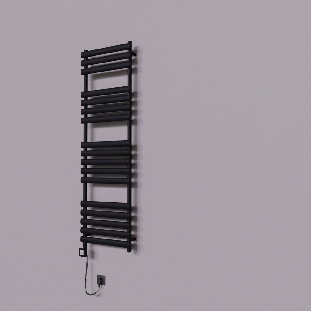 Volga Dekoratif Elektrikli Havlupan 500x1600 Siyah (KTX4 Termostat) 1000W Spiral Kablolu - 1