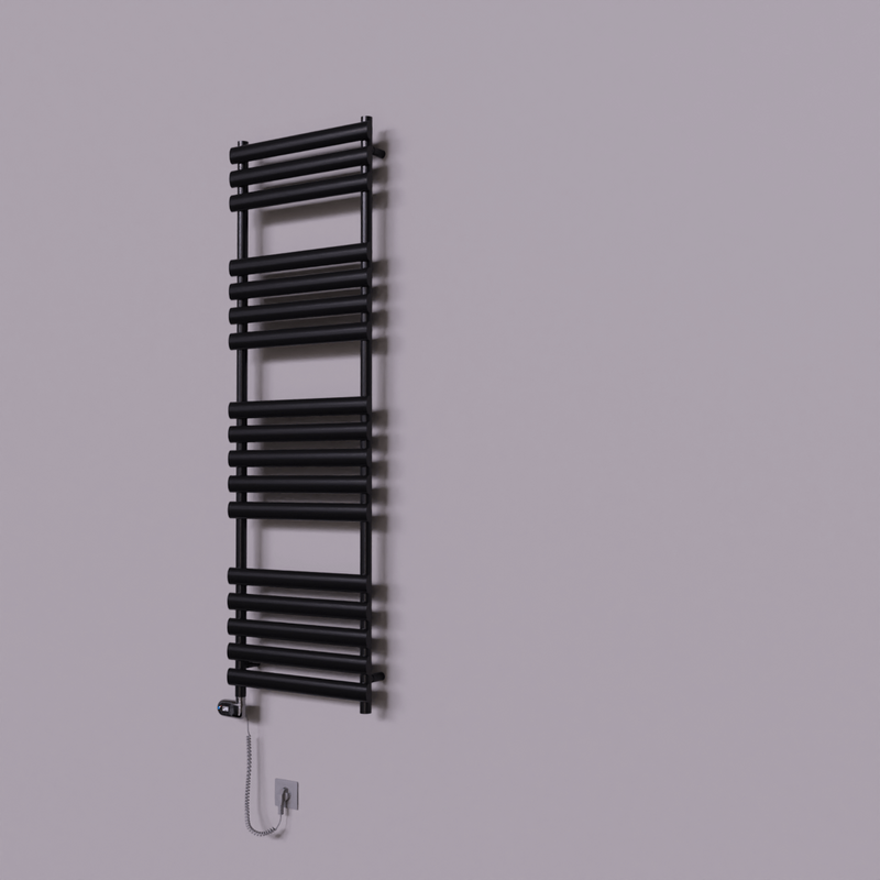Volga Dekoratif Elektrikli Havlupan 500x1600 Siyah (Thesis Termostat) 900W 