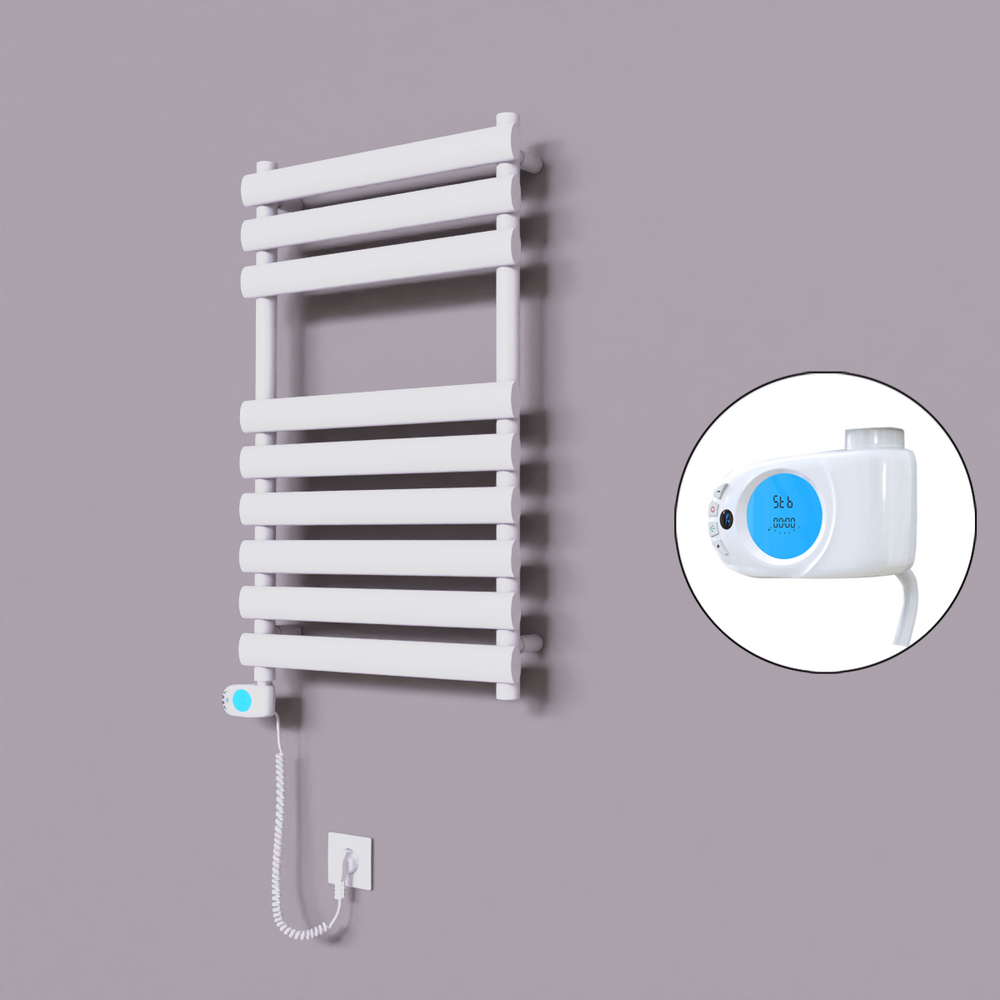 Volga Dekoratif Elektrikli Havlupan 500x800 Beyaz (Musa Termostat) 300W - 1