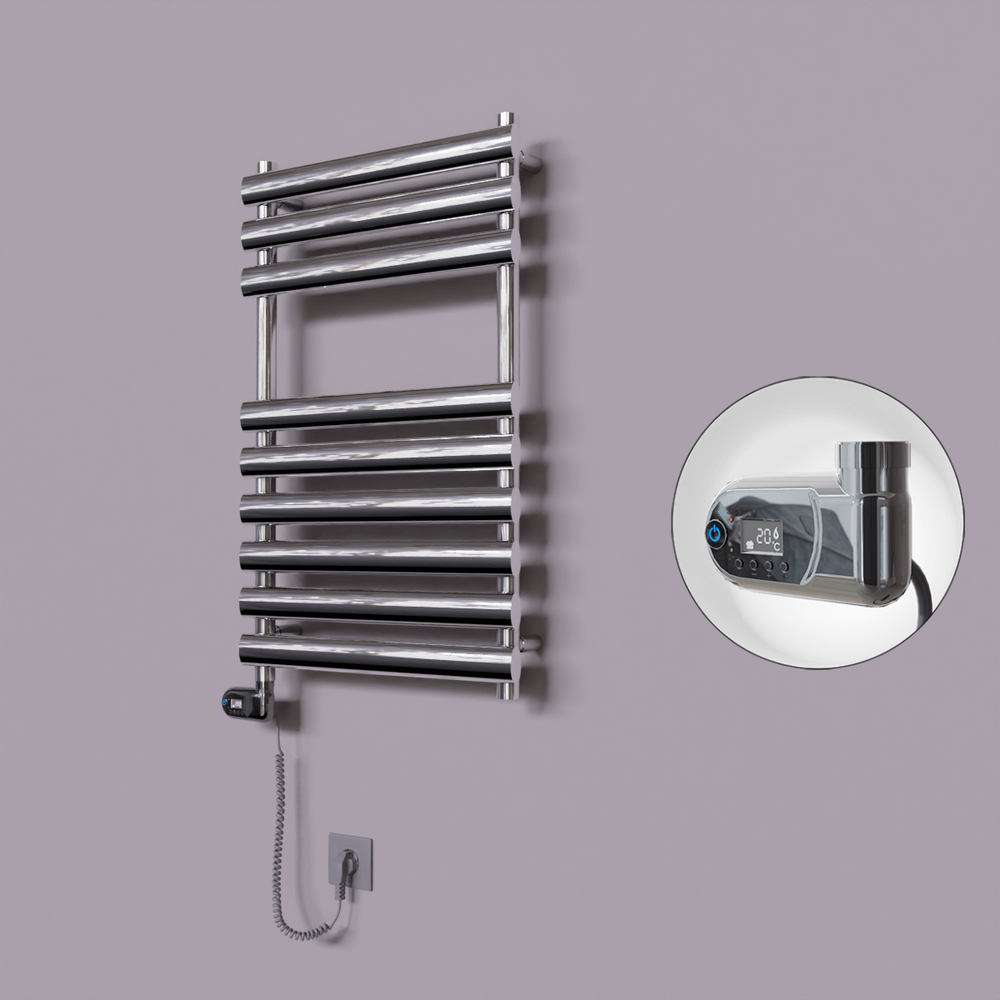 Volga Dekoratif Elektrikli Havlupan 500x800 Krom (Thesis Termostat) 200W - 1