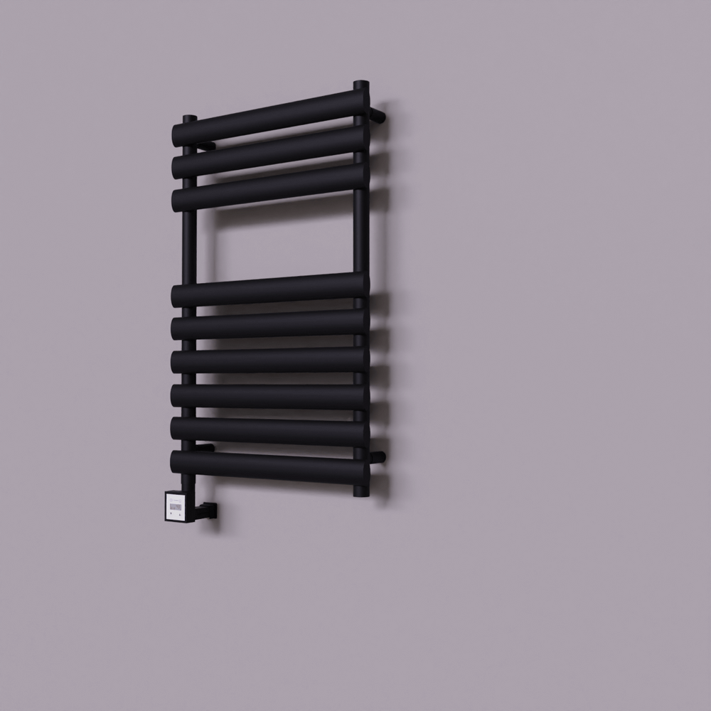 Volga Dekoratif Elektrikli Havlupan 500x800 Siyah (KTX3 Termostat) 300W - 1