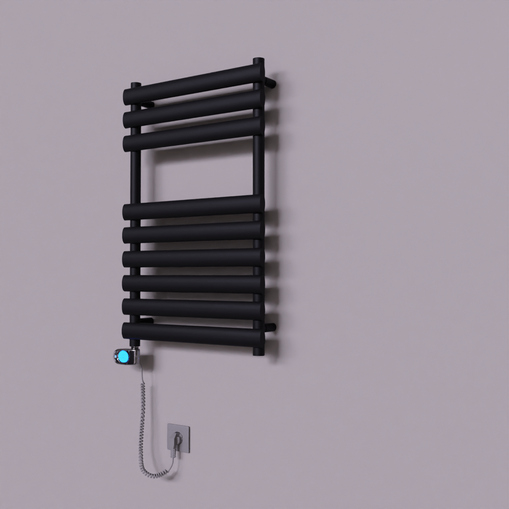Volga Dekoratif Elektrikli Havlupan 500x800 Siyah (Musa Termostat) 300W - 1