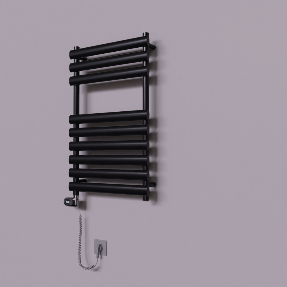 Volga Dekoratif Elektrikli Havlupan 500x800 Siyah (Thesis Termostat) 300W - 1