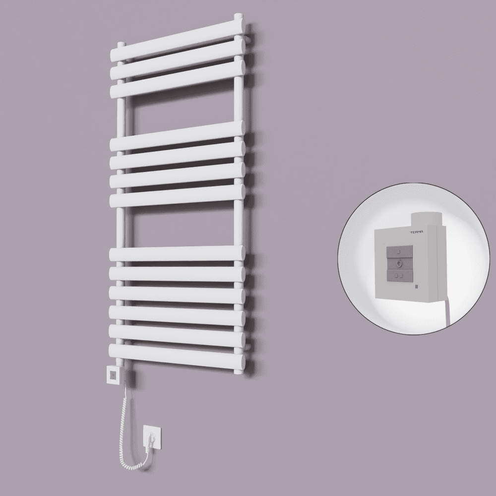 Volga Dekoratif Elektrikli Havlupan 600x1200 Beyaz (KTX1 Termostat) 600W Spiral Kablolu - 1