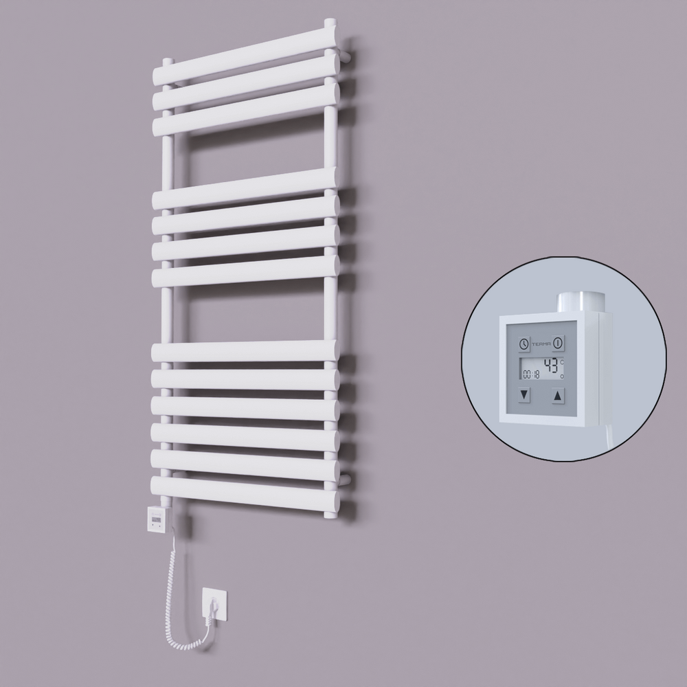 Volga Dekoratif Elektrikli Havlupan 600x1200 Beyaz (KTX3 Termostat) 600W Spiral Kablolu - 1