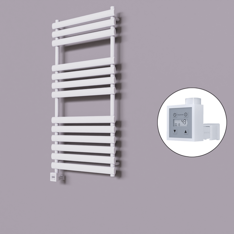 Volga Dekoratif Elektrikli Havlupan 600x1200 Beyaz (KTX3 Termostat) 600W 