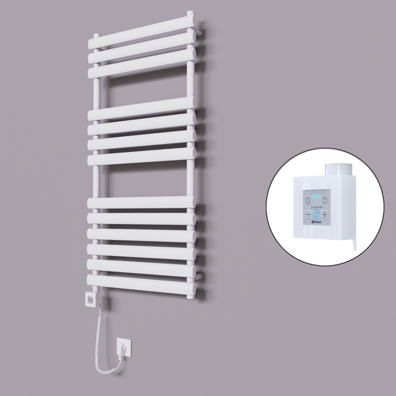 Volga Dekoratif Elektrikli Havlupan 600x1200 Beyaz (KTX4 Termostat) 600W Spiral Kablolu 