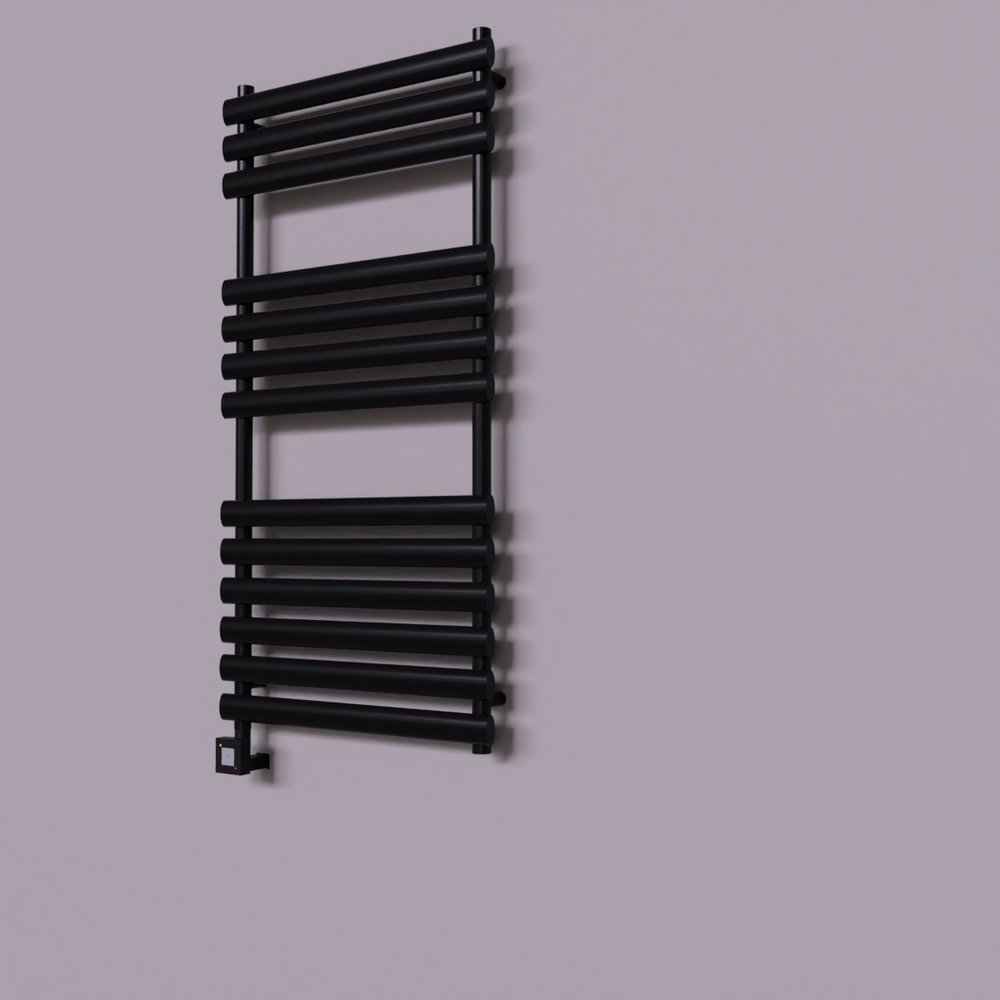 Volga Dekoratif Elektrikli Havlupan 600x1200 Siyah (KTX1 Termostat) 600W - 1