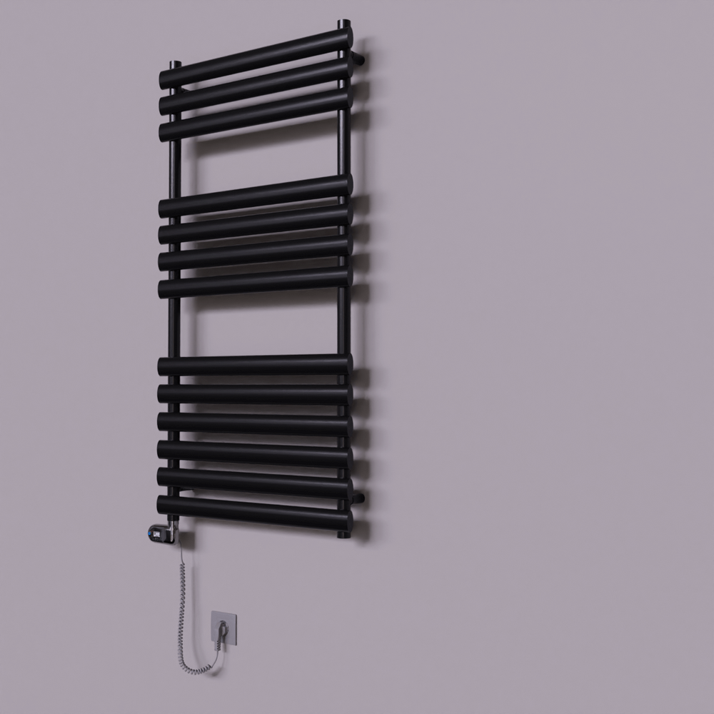 Volga Dekoratif Elektrikli Havlupan 600x1200 Siyah (Thesis Termostat) 600W - 1