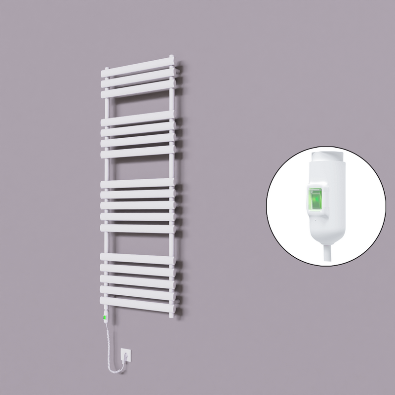 Volga Dekoratif Elektrikli Havlupan 600x1600 Beyaz (On/Off Düğmeli) 900W 