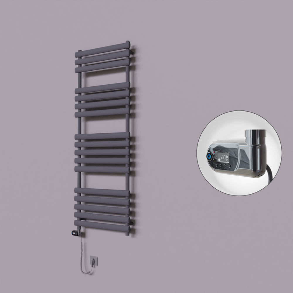 Volga Dekoratif Elektrikli Havlupan 600x1600 Koyu Antrasit (Thesis Termostat) 900W - 1
