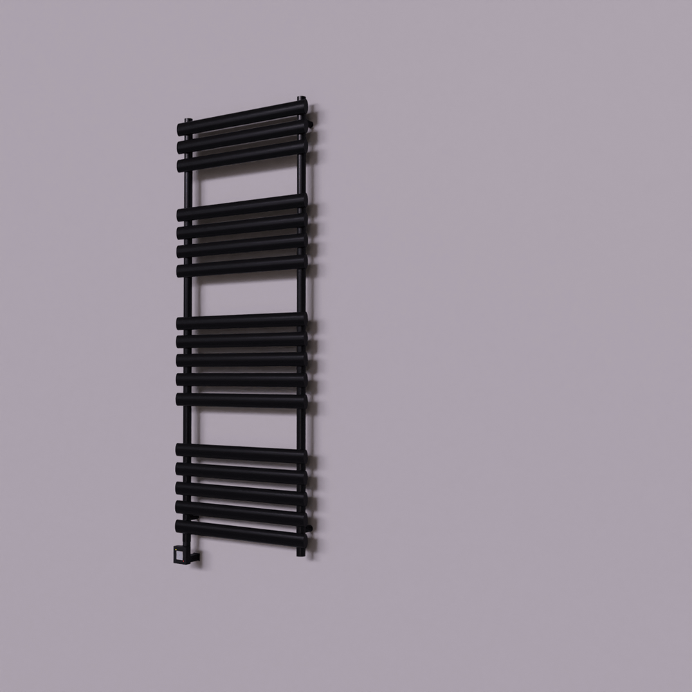 Volga Dekoratif Elektrikli Havlupan 600x1600 Siyah (KTX1 Termostat) 1000W - 1