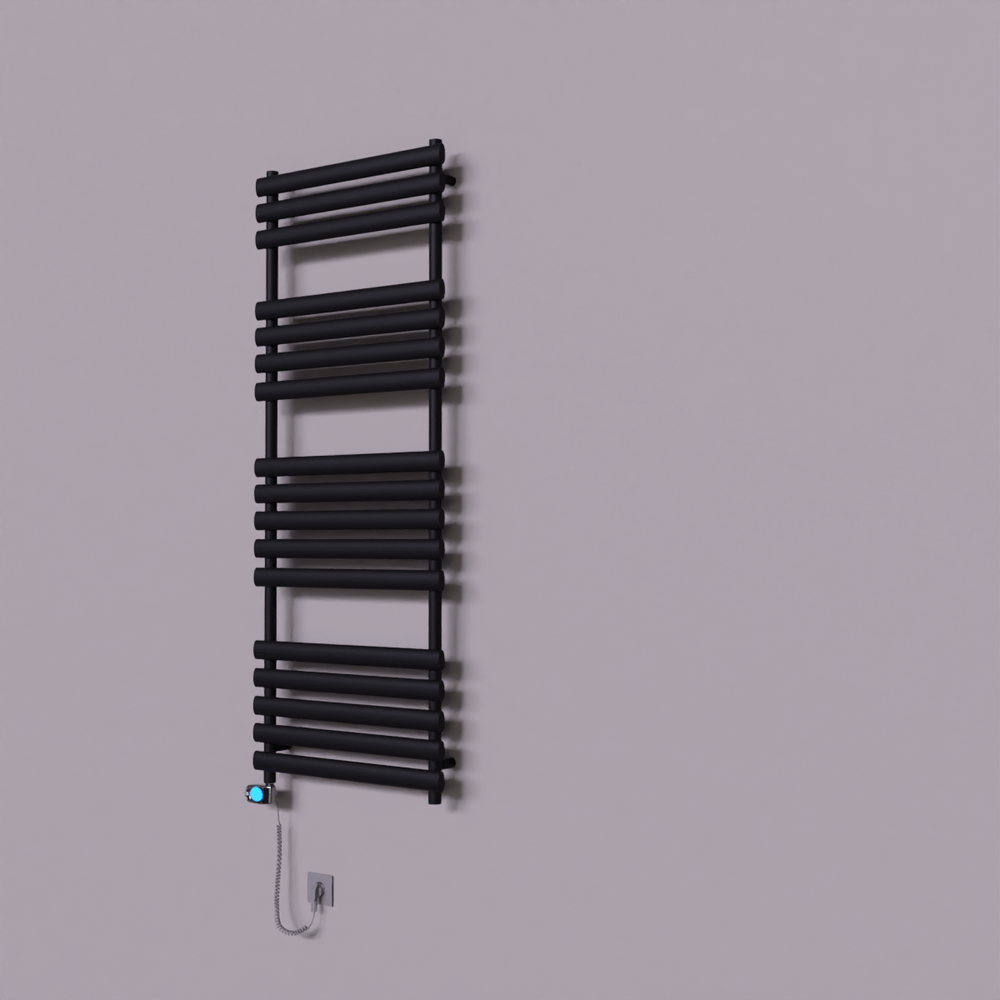 Volga Dekoratif Elektrikli Havlupan 600x1600 Siyah (Musa Termostat) 900W - 1