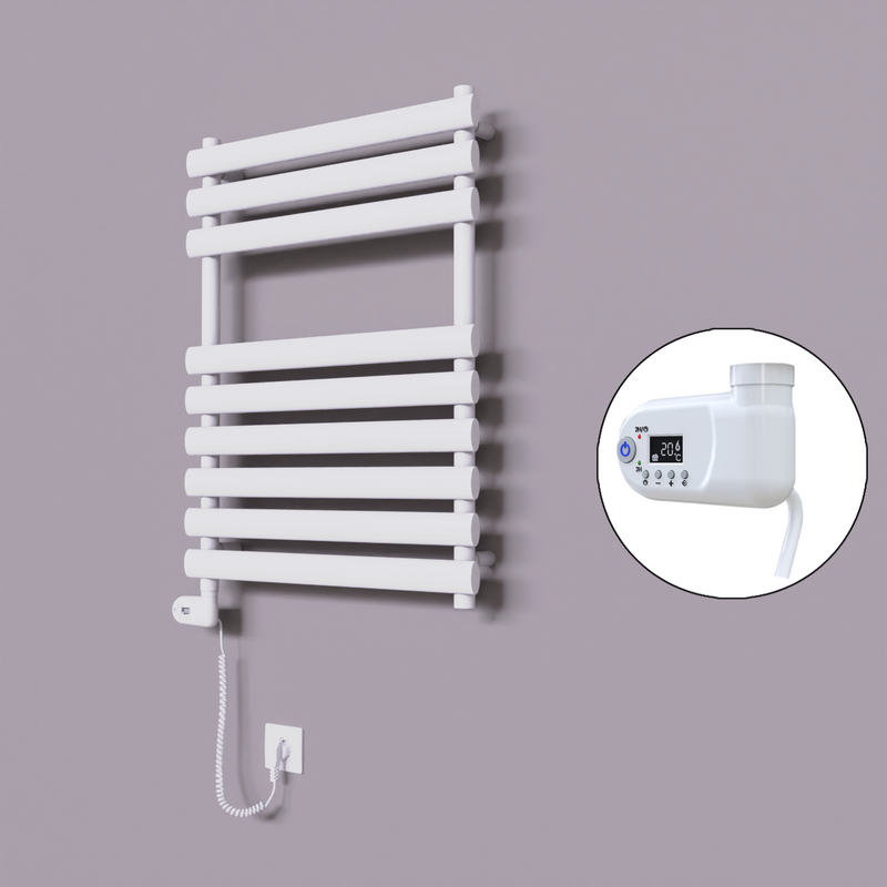 Volga Dekoratif Elektrikli Havlupan 600x800 Beyaz (Thesis Termostat) 600W 