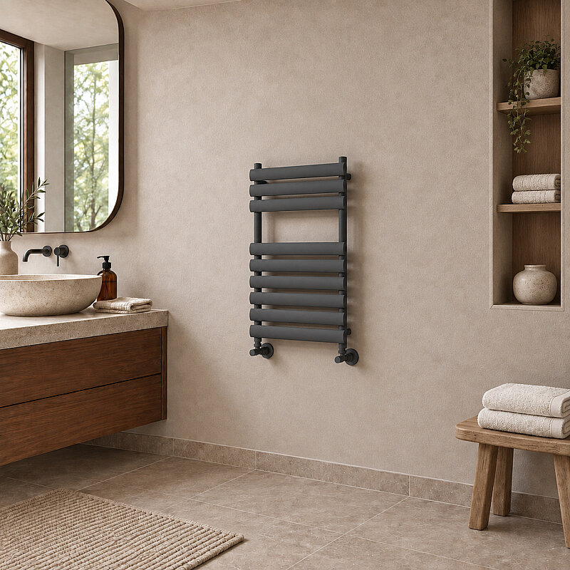 Volga Sèche-serviettes Décoratif 500x800 Anthracite Foncé