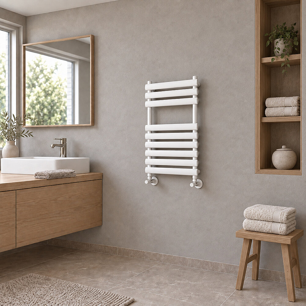 Volga Sèche-serviettes Décoratif 500x800 Blanc - 1