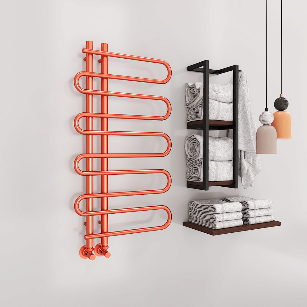 Zante Decorative Towel Rail 500x1000 Rose Gold - 1