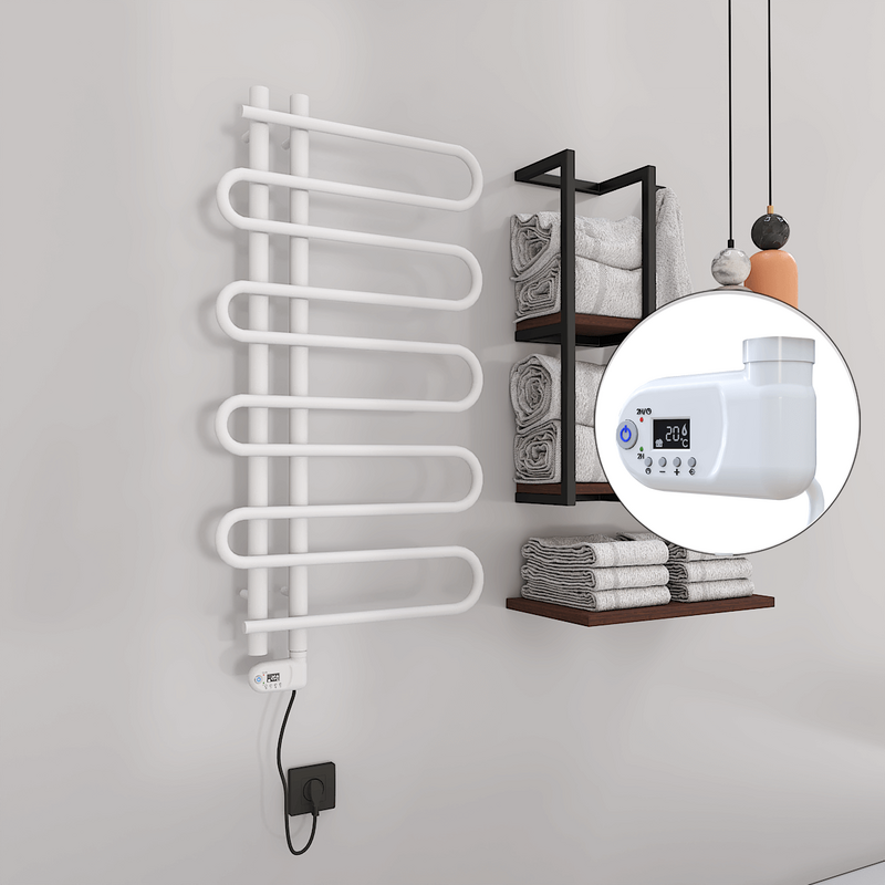 Zante Electric Towel Warmer 300 Watt 500x1000  White (Thesis Thermostat)