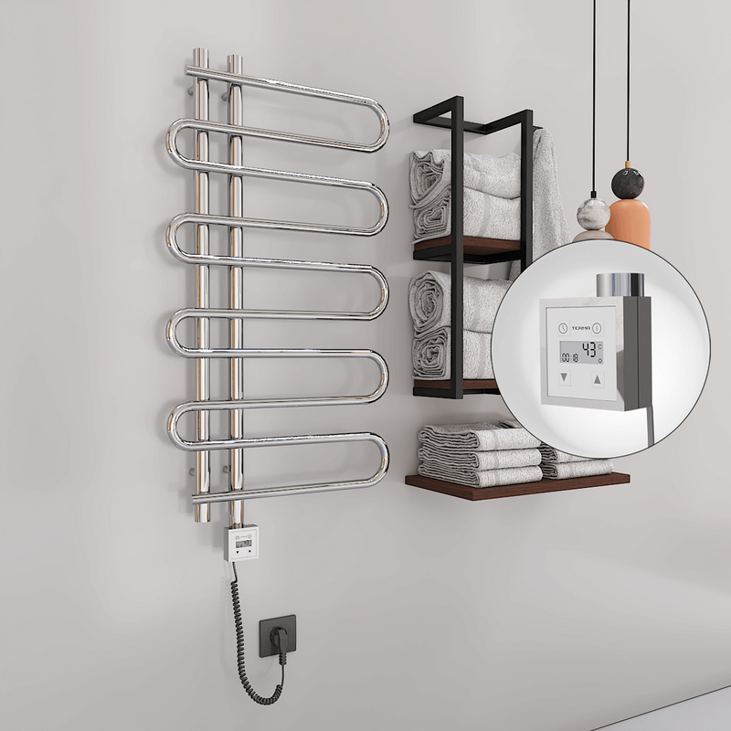 Zante Electric Towel Warmer 500x1000 Chrome Ktx3 200 W (Spiral Cable)